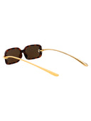 Bottega Veneta Rechteckige Sonnenbrille Bv1439 S 002