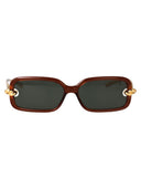 Bottega Veneta Rechteckige Sonnenbrille Bv1439 S 005