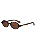 Bottega Veneta Ovale Sonnenbrille Bv1388 S 007
