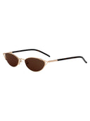 Alexander Mc Queen Oval Sunglasses Am0563 S 002