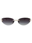 Randlose Sonnenbrille von Balenciaga Bb0486 S 002