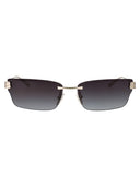 Randlose Sonnenbrille von Balenciaga Bb0487 S 002