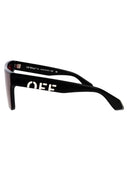 Złamane białe okulary przeciwsłoneczne Ow1001 1028
