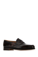 John Lobb Dark Brown Leather Lopez Loafers