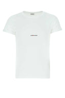Saint Laurent White Cotton T Shirt