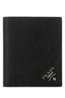 Cartera de cuero negra Prada