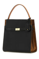 Tory Burch Two Tone Leather Double Double Lee Radziwill Handbag