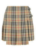 Burberry Borded Wool Mini falda