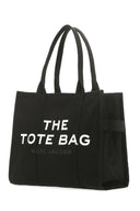 Marc Jacobs Black Canvas Shopping Bag