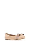 Salvatore Ferragamo Skin Pink Leather Varina Ballerinas
