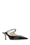 Jimmy Choo Bing 65 Mules aus schwarzem Leder