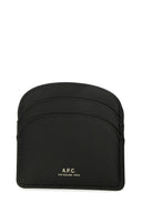 A.P.C. Black Leather Card Holder