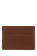 A.P.C. Porta carta in pelle marrone