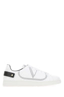 Valentino Garavani White Leather Backnet Sneakers