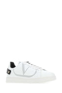 Valentino Garavani White Leather Backnet Sneakers