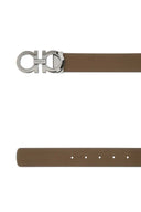 Salvatore Ferragamo Brown Leather Reversible Belt