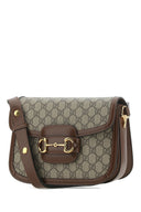 Gucci Gg Supreme Fabric And Leather Horsebit 1955 Shoulder Bag