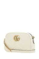 Gucci Ivory Leather Small Marmont Crossbody Bag