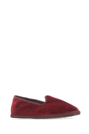 Vibi Venezia Bordeaux Velvet Ballerinas