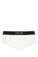 Tom Ford White Stretch Botton Slip