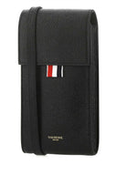 Thom Browne Black Leather Phone Holder