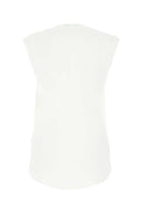 Balmain White Cotton Tank Top