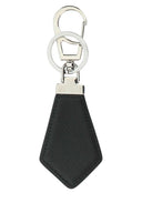 Prada Black Leather Key Ring