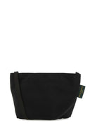 Herve' Chapelier Black Canvas Crossbody Bag