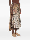 Pierre Louis Mascia Printed Long Skirt
