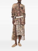 Pierre Louis Mascia Printed Long Skirt