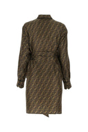 Fendi Printed Satin Shirt Dress