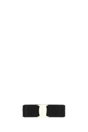 Salvatore Ferragamo Black Fabric Vara Hair Clip