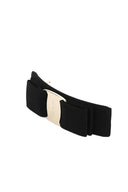 Salvatore Ferragamo Black Fabric Vara Hair Clip