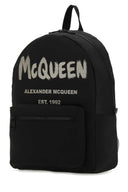 Alexander McQueen Black Canvas Metropolitan Zackpack