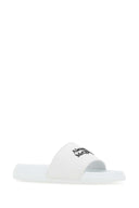 Alexander McQueen White Rubber Slippers