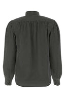 Saint Laurent Embroidered Silk Blouse