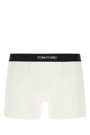 Tom Ford White Stretch Cotton Boxer