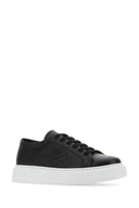 Prada Black Leather Sneakers