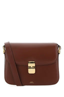 A.P.C. Bordeaux Leather Grace Crossbody Bag