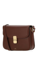 A.P.C. Bordeaux Leather Grace Crossbody Bag