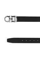 Salvatore Ferragamo Black Leather Belt