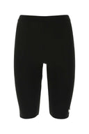 Leggings de mezcla de viscosa negra de Prada