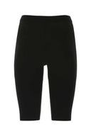 Leggings de mezcla de viscosa negra de Prada