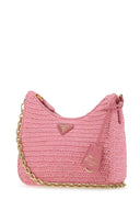 Prada Pink Raffia Re Edition 2005 Shoulder Bag
