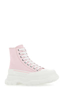 Alexander McQueen Pastel Pink Tread Slick Suneaker Slick