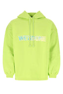 Abbiamo fatto una felpa con oversize in cotone verde fluo verde