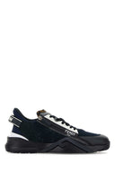 Fendi Multicolor Leather And Fabric Fendi Flow Sneakers