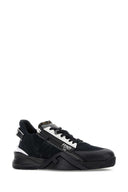 Fendi Multicolor Leather And Fabric Fendi Flow Sneakers