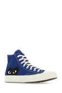 Comme des Garcons Play Blue Canvas Comme des garã§ons x Converse Sneakers
