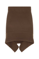 Andrea Adamo Brown Stretch Viscose Blend Spódnica